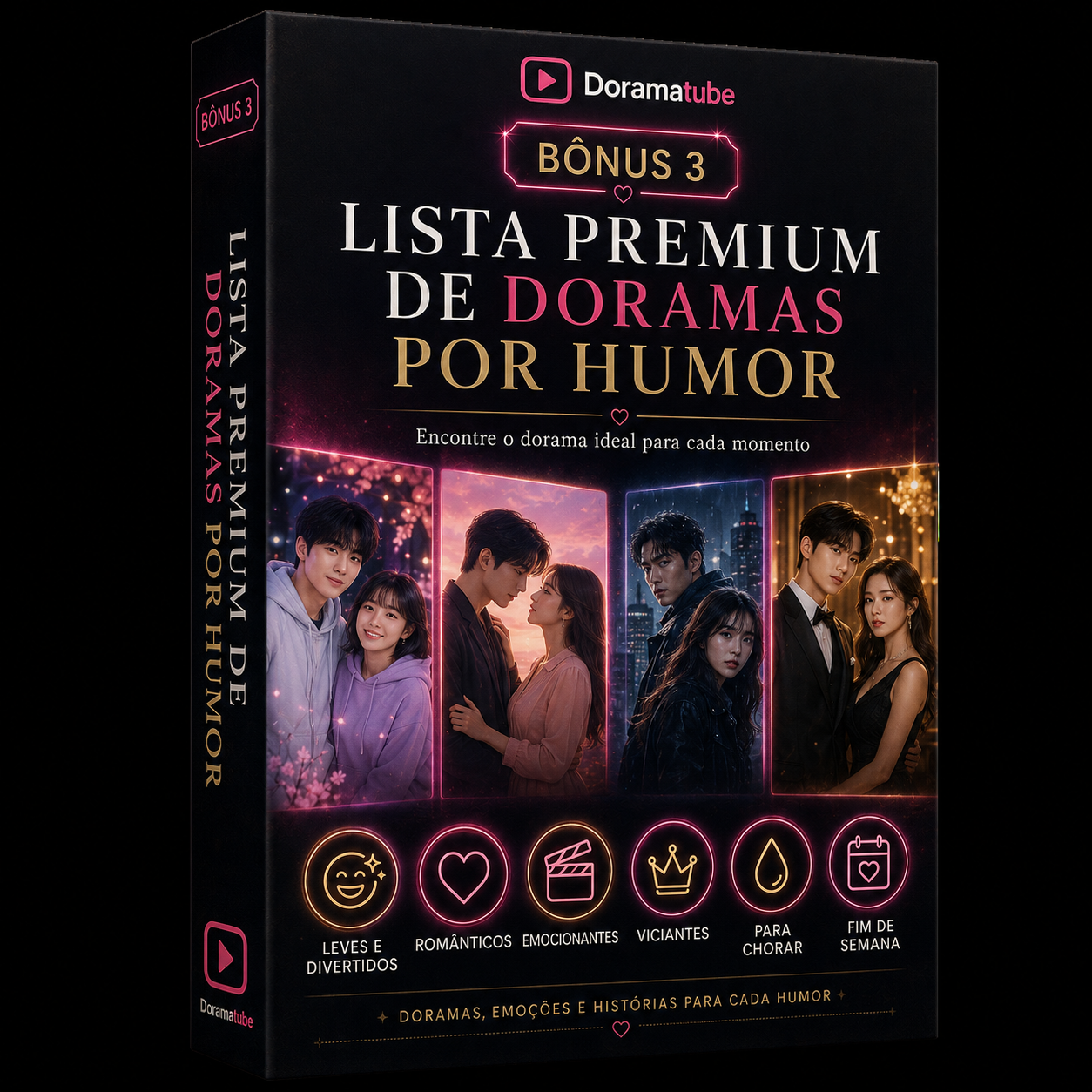 Mockup premium Lista de Doramas Por Humor
